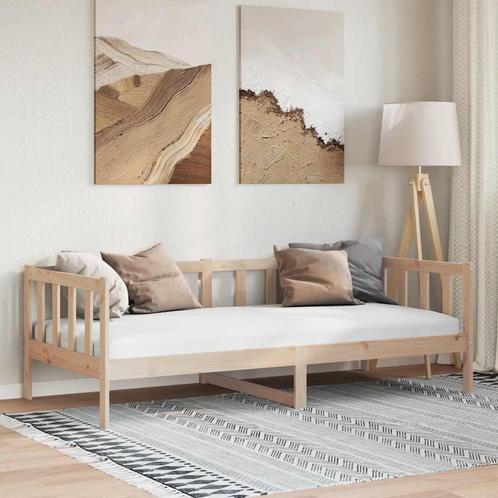 vidaXL Slaapbank massief grenenhout 90x200 cm, Huis en Inrichting, Slaapkamer | Bedden, Nieuw, Verzenden