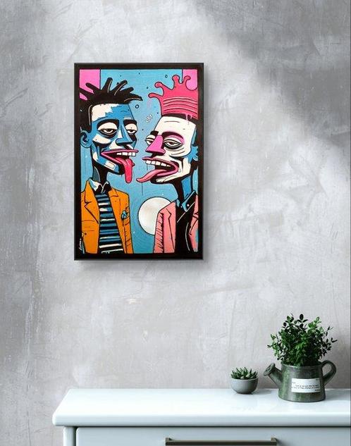 Le Viro (1983) - Moonlight Pinkfluence -Original Sketch, Antiek en Kunst, Kunst | Schilderijen | Modern
