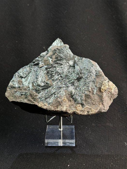 ANTIMONITE monumentaal van PERETA Kristallen op matrix -, Verzamelen, Mineralen en Fossielen