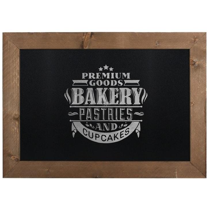 Krijtbord Hout Bruin 40x50cm, Maison & Meubles, Accessoires pour la Maison | Cadres, Envoi