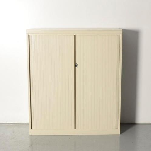 Drentea roldeurkast, creme, 138 x 120 cm, incl. 3 legborden, Huis en Inrichting, Kasten | Roldeurkasten en Archiefkasten, Gebruikt