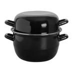 Mosselpan | Geëmailleerd | 3.3L | Div. Warmtebronnen |, Verzenden, Nieuw in verpakking