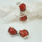 Bloedkoraal - Zilver - Oorbellen - CORALLO MEDITERRANEO