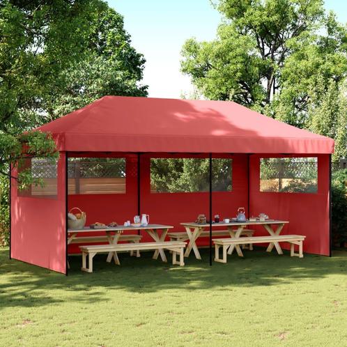 vidaXL Partytent inklapbaar pop-up met 3 zijwanden, Jardin & Terrasse, Tonnelles, Envoi