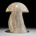 Sculpture de champignon en agate de dentelle sculptée à la