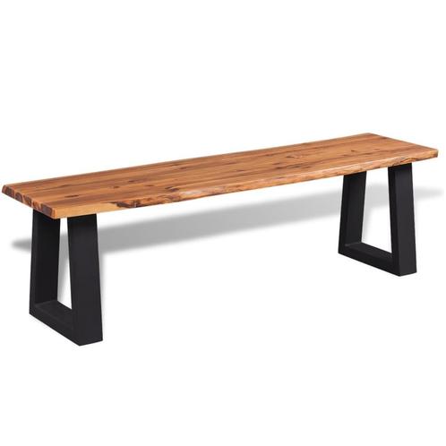 vidaXL Bankje 145 cm massief acaciahout, Huis en Inrichting, Overige Huis en Inrichting, Nieuw, Verzenden