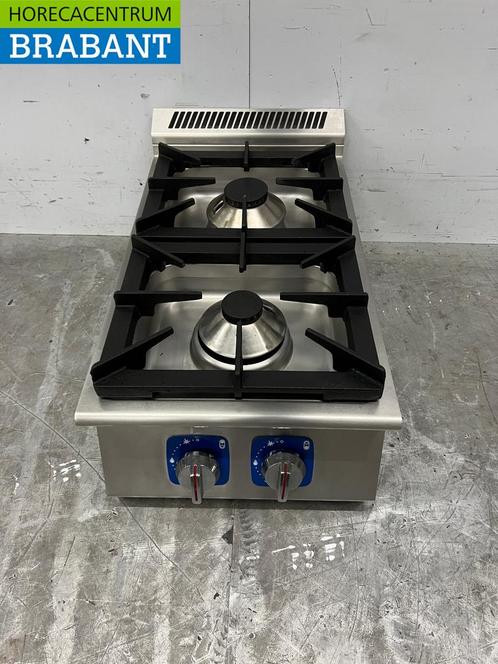 Plaque de cuisson à gaz à encastrer 2 feux en acier, Zakelijke goederen, Horeca | Overige, Verzenden
