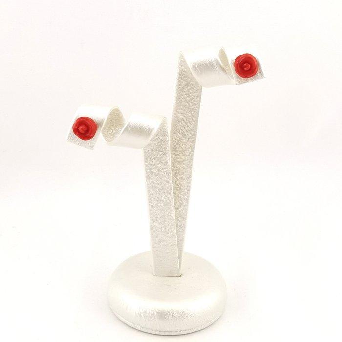 Koraal - Argento 925 - Oorbellen, Collections, Minéraux & Fossiles