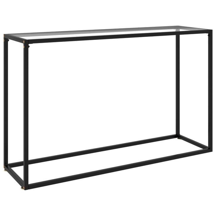 vidaXL Wandtafel 120x35x75 cm gehard glas transparant, Huis en Inrichting, Tafels | Bijzettafels, Nieuw, Verzenden
