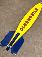 No reserve-Grote Emaille Oldsmobile reclame raket - Emaille