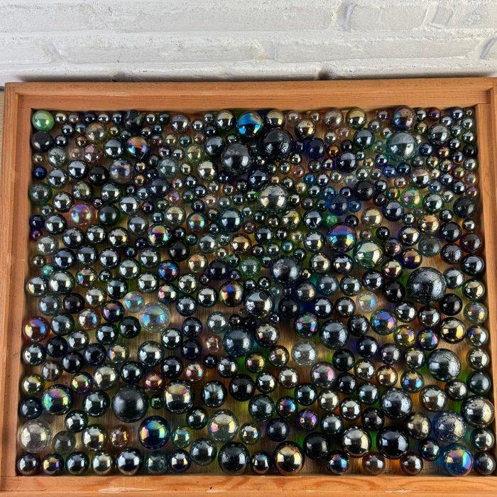6,8 KG - Glass Marbles UV reactive glass spheres collection, Antiek en Kunst, Antiek | Speelgoed