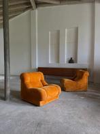 Fauteuil (2) - Fluweel, Hout - Modulaire fauteuil, Antiek en Kunst