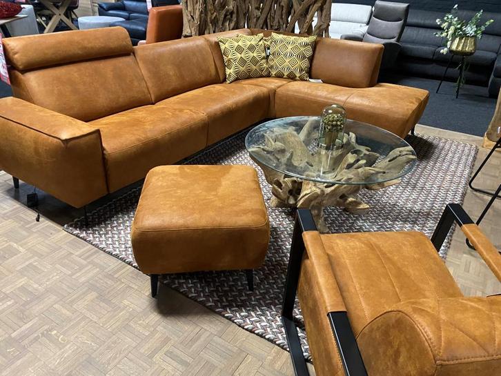 XXL STOCKVERKOOP ruim 250 nieuwe salons in 100% LEDER + stof, Huis en Inrichting, Zetels | Complete zithoeken, Nieuw, Leer, Metaal