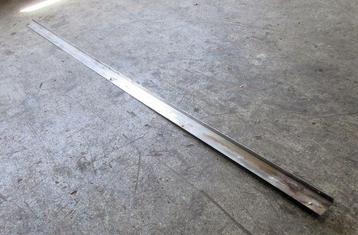 RVS Plaat L250cm en L-profiel 80cm, 200cm, 208cm