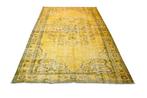 Gold geel vintage - Vloerkleed - 235 cm - 155 cm - met, Huis en Inrichting, Stoffering | Tapijten en Vloerkleden, Nieuw