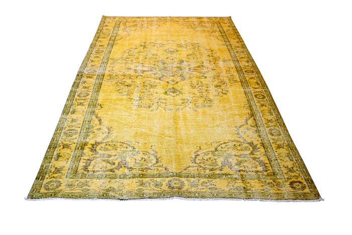 Gold geel vintage - Vloerkleed - 235 cm - 155 cm - met, Huis en Inrichting, Stoffering | Tapijten en Vloerkleden
