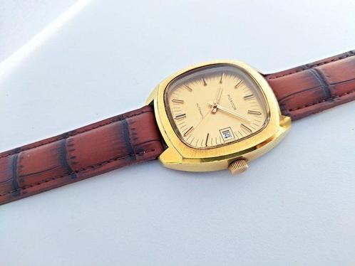 Monitor swiss - big mens gold plated - Zonder Minimumprijs -, Handtassen en Accessoires, Horloges | Heren