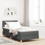 vidaXL Box Spring Bed met Matras & LED Donkergrijs 90x190 cm, Verzenden, Nieuw