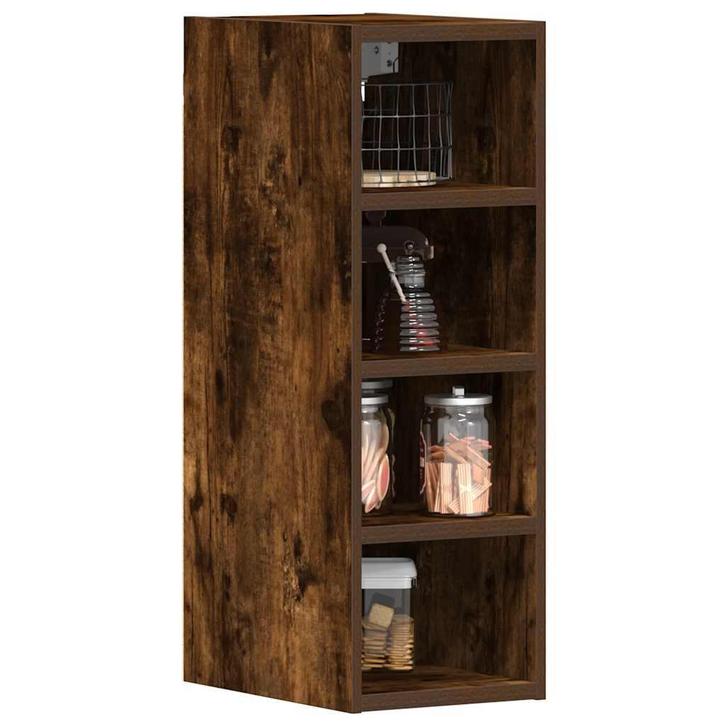 vidaXL Hangkast Riga 20x29,5x60 cm bewerkt hout gerookt, Huis en Inrichting, Kasten | Overige, Nieuw, Verzenden