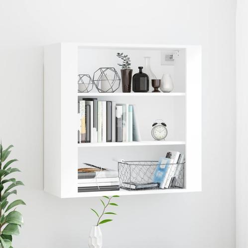 vidaXL Wandkast 80x33x80 cm bewerkt hout wit, Huis en Inrichting, Kasten | Overige, Nieuw, Verzenden