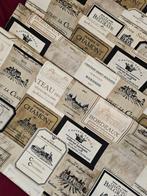 Stof met exclusieve wijnetiketten - 300x280cm - Artmaison, Antiek en Kunst