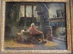 Adolf Nauer (1893-1966) - Pfeifenraucher Vor Dem Kamin