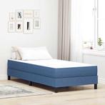 vidaXL Bedmatras met matras Blauw 80 x 200 cm Stof, Verzenden