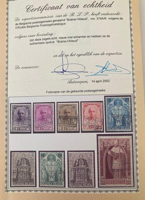 België 1932 - Kardinaal Mercier met opdruk Braine LAlleud, Postzegels en Munten, Postzegels | Europa | België