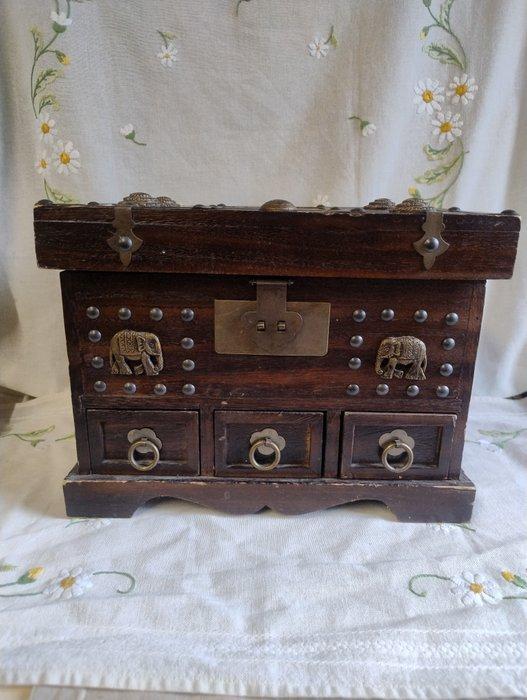 Kist - Hout - Lade- en opbergdoos, Antiek en Kunst, Kunst | Niet-Westerse kunst