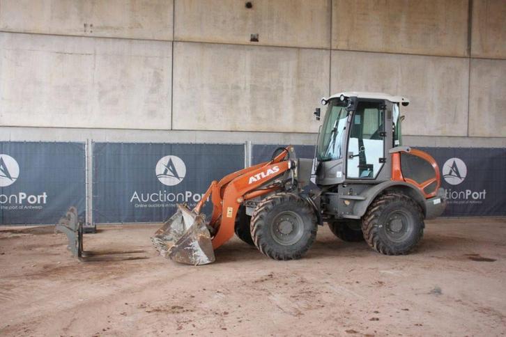 Veiling: Wiellader Atlas AR75eS Diesel 54kW 2017, Articles professionnels, Machines & Construction | Grues & Excavatrices, Enlèvement