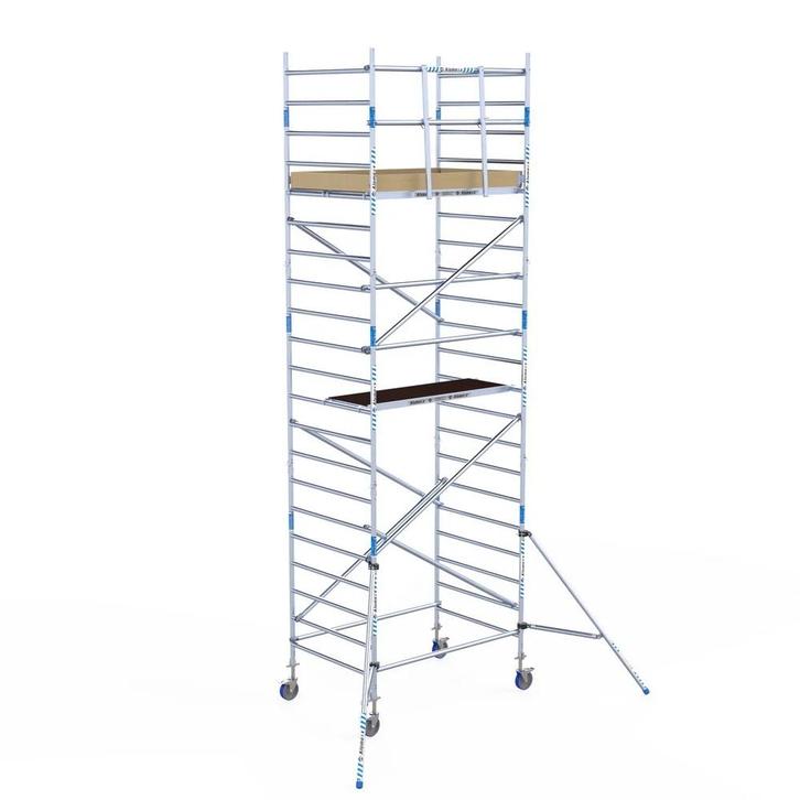 ALX rolsteiger 135 x 7,2m WH met voorloopleuning, Doe-het-zelf en Bouw, Steigers, Rolsteiger of Kamersteiger, Nieuw, 5 meter of hoger