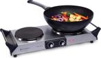 2dekans | KitchenBrothers Elektrische Kookplaat - 2 Pits -, Elektronische apparatuur, Kookplaten, Ophalen of Verzenden, Nieuw