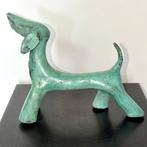 Abdoulaye Derme - sculptuur, Chien - 20 cm - Brons, Antiquités & Art