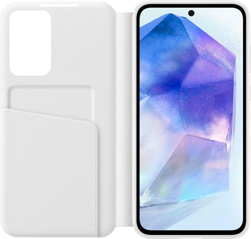 Samsung A55 5G Smart View Wallet Case Wit Telefoonhoesjes, Telecommunicatie, Mobiele telefoons | Hoesjes en Screenprotectors | Apple iPhone