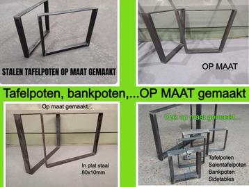 Tafelpoten - bankpoten - salontafelpoten - OP MAAT gemaakt