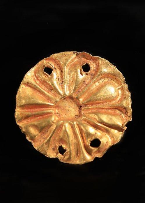Oud-Grieks Goud Rozet applicatie (Zonder Minimumprijs), Antiek en Kunst, Antiek | Overige Antiek