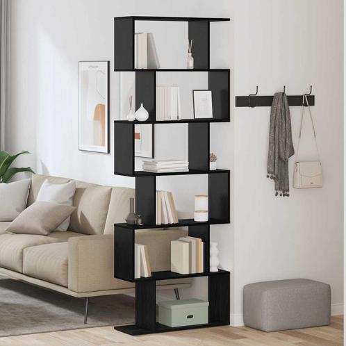 vidaXL Boekenkast Zwart 70 x 24 x 193.5 cm Bewerkt hout, Huis en Inrichting, Kasten | Boekenkasten, Nieuw, Verzenden