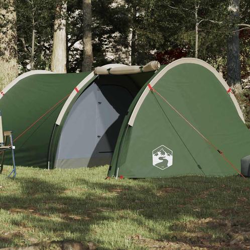 vidaXL Tunneltent 4-persoons waterdicht groen, Caravans en Kamperen, Tenten, Nieuw, Verzenden