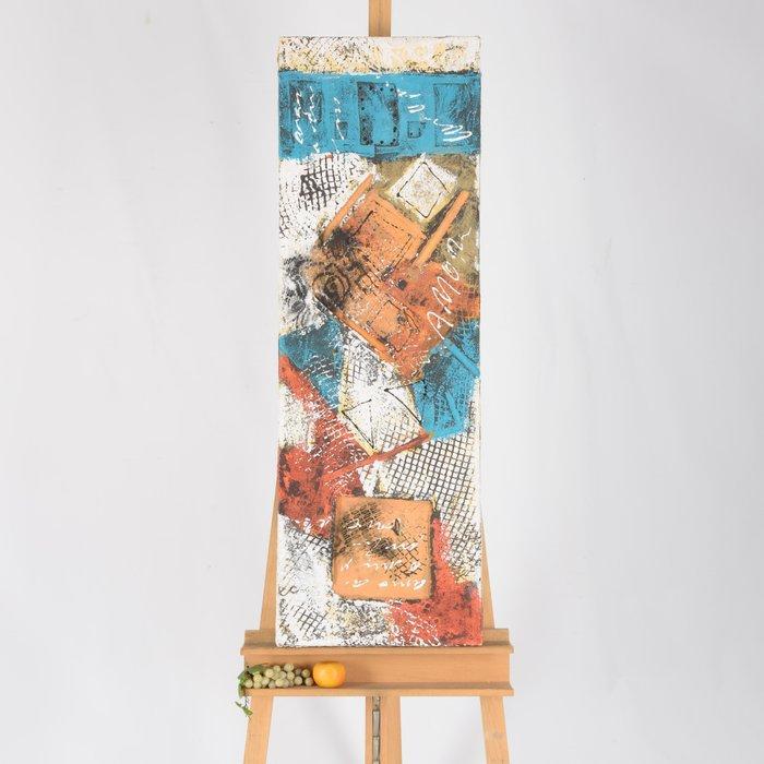 Dario Bosa (1958) - Abstract Blue, Antiek en Kunst, Kunst | Schilderijen | Modern