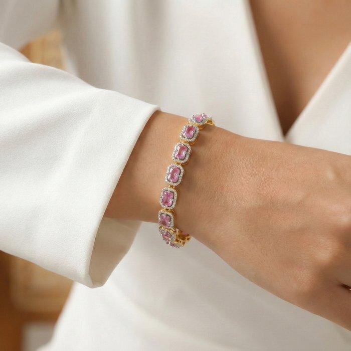 Zonder minimumprijs - Armband - 8 karaat Zilver, Geel goud, Bijoux, Sacs & Beauté, Bracelets