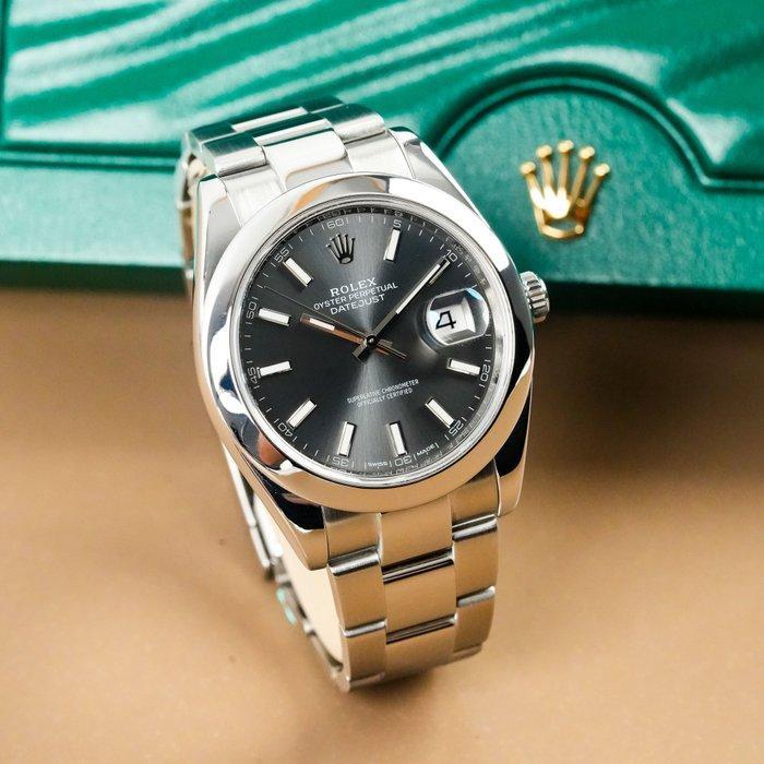 Rolex - Datejust Smooth Bezel - 126300 - Heren - 2010-2020, Handtassen en Accessoires, Horloges | Heren
