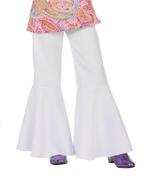 Hippie 60S Broek Wit Kind, Kinderen en Baby's, Carnavalskleding en Verkleedspullen, Verzenden, Nieuw
