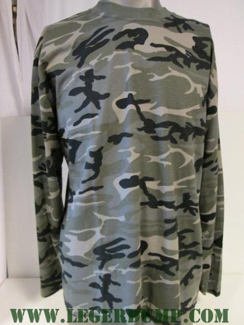T-shirt camouflage met lange mouw (T-shirts, Kleding), Vêtements | Hommes, T-shirts, Envoi