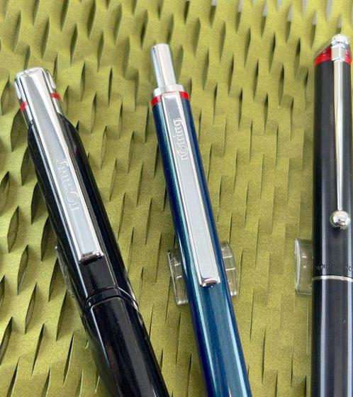 Rotring - 2 Fountain pens and a ballpoint - Zonder, Verzamelen, Pennenverzamelingen