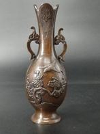 vase - Bronze - Japon - Période Meiji (1868–1912), Antiek en Kunst
