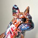 Statuette, Veelkleurige ***Franse Buldog*** XXL - 33 cm -