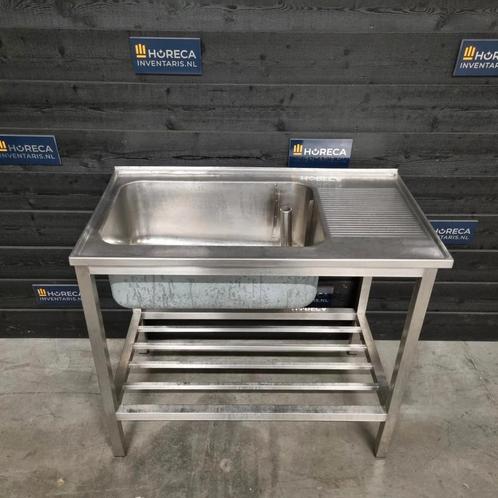 Wastafel | enkele wasbak XL | RVS | 110 cm, Zakelijke goederen, Horeca | Meubilair en Inrichting, Nieuw in verpakking
