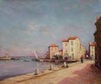 Charles Malfroy (1862-1918) - Harbour scene in Martiques, Antiquités & Art