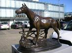 After P.J Mene - Figuur - Paard - Cheval à la barrière -, Antiek en Kunst