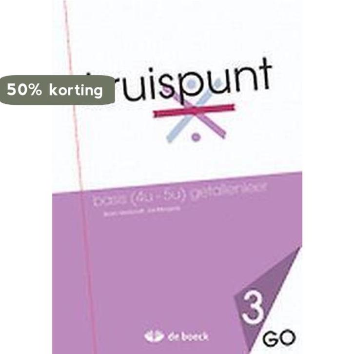 Kruispunt 3 - Basis (4u - 5u) Getallenleer (GO) -, Boeken, Schoolboeken, Zo goed als nieuw, Verzenden